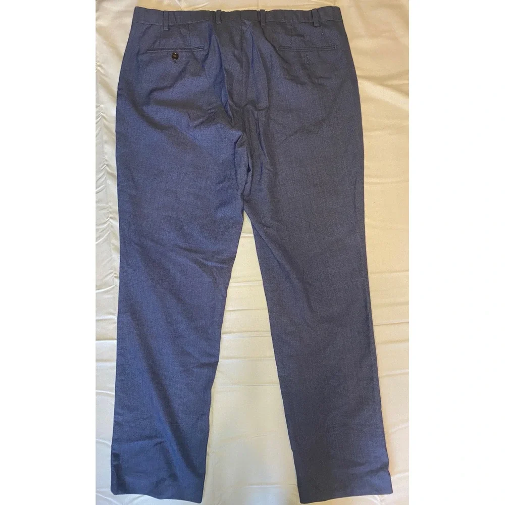 Lauren‎ Ralph Lauren Dress Pants Mens 38x32 Navy Blue Wool Blend Stretch